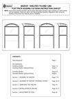 Modus Shelter Flat Pack Assembly & Fixing Instruction Leaflet